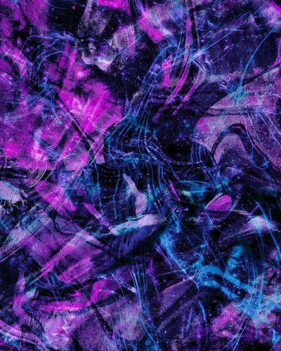 Abstract violet waves representing inner energy flow